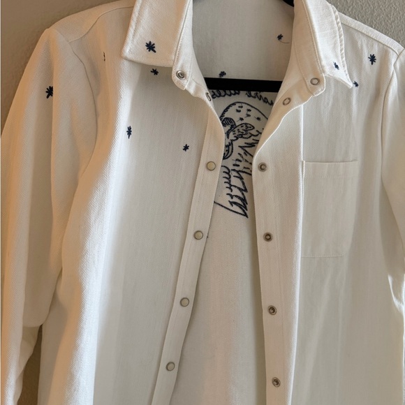 Sezane Tomboy Shirt - Sézane x JCC+ - Embroidered Ecru - Picture 8 of 9